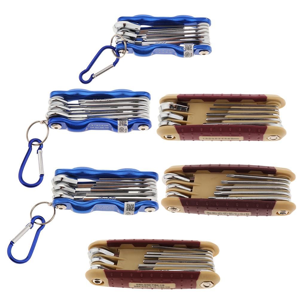 Folding Hex Key Wrench Set, Professional Metric/ /  Keys