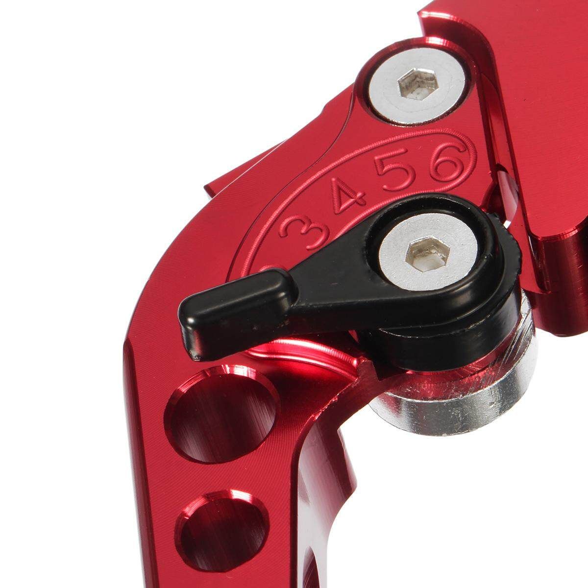 Universal Motorcycle 7/8 Brake Master Cylinder Clutch Lever Red Red (red)