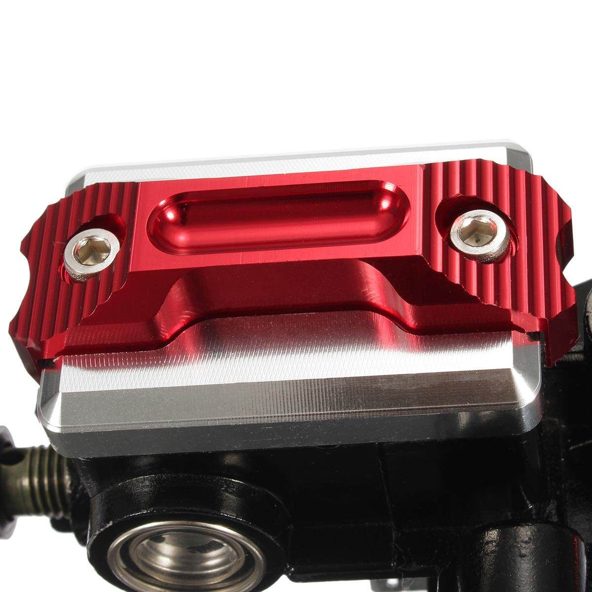 Universal Motorcycle 7/8 Brake Master Cylinder Clutch Lever Red Red (red)