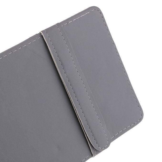 Car Sun Visor Sunshade CD Card Clip Holder Organizer Pocket Gray