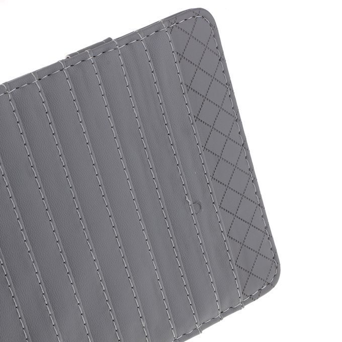 Car Sun Visor Sunshade CD Card Clip Holder Organizer Pocket Gray