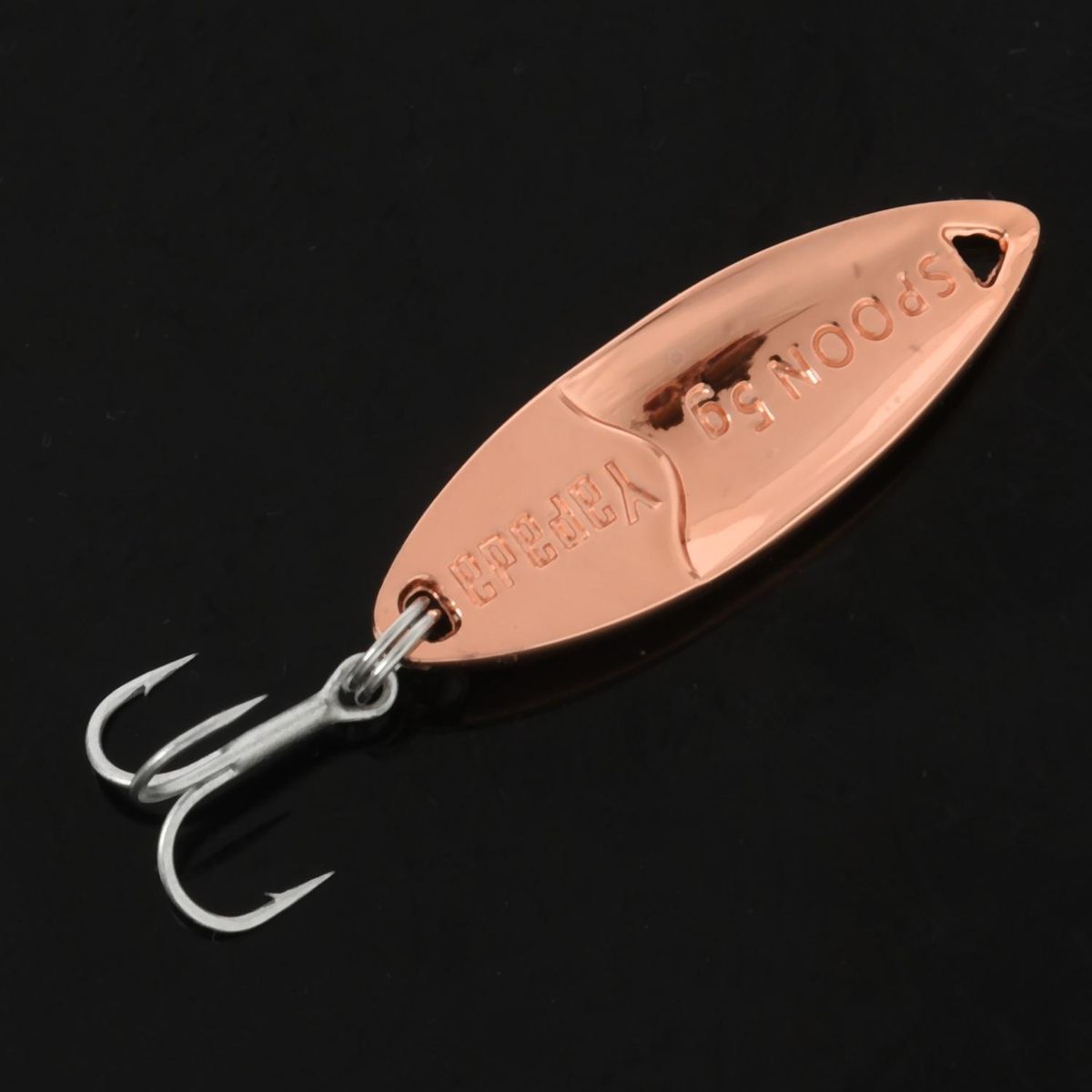 YAPADA Zinc Alloy Insect Shape Spoon Fishing Lure 5g red