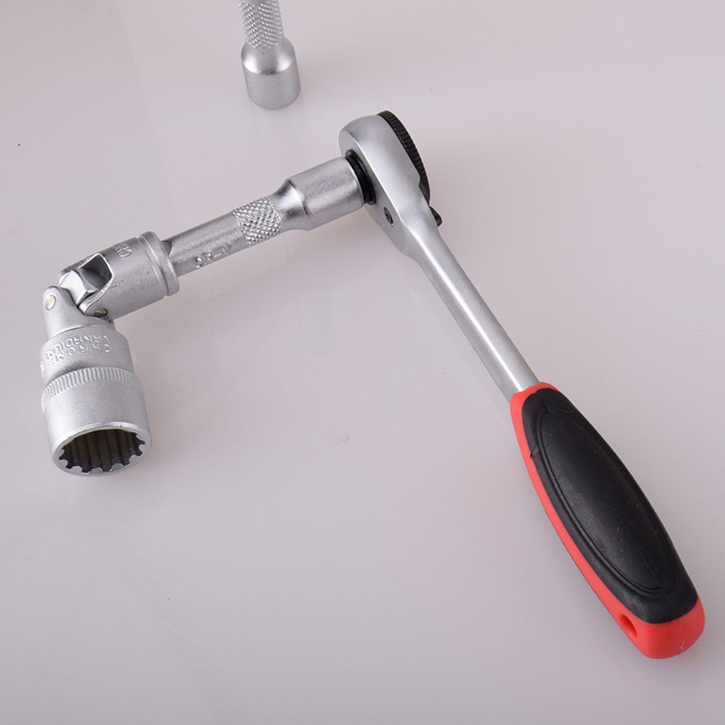 38pcs Socket Wrench Set 1/4'' Drive Ratchet Wrench Spanner Bike Red