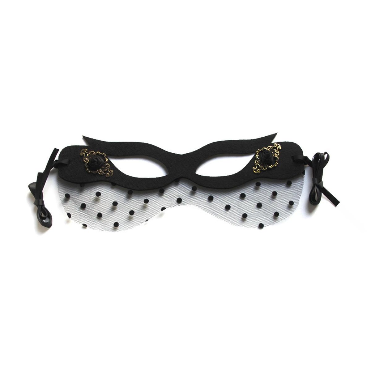 Halloween Party Face Hood Half Face-covered-Black