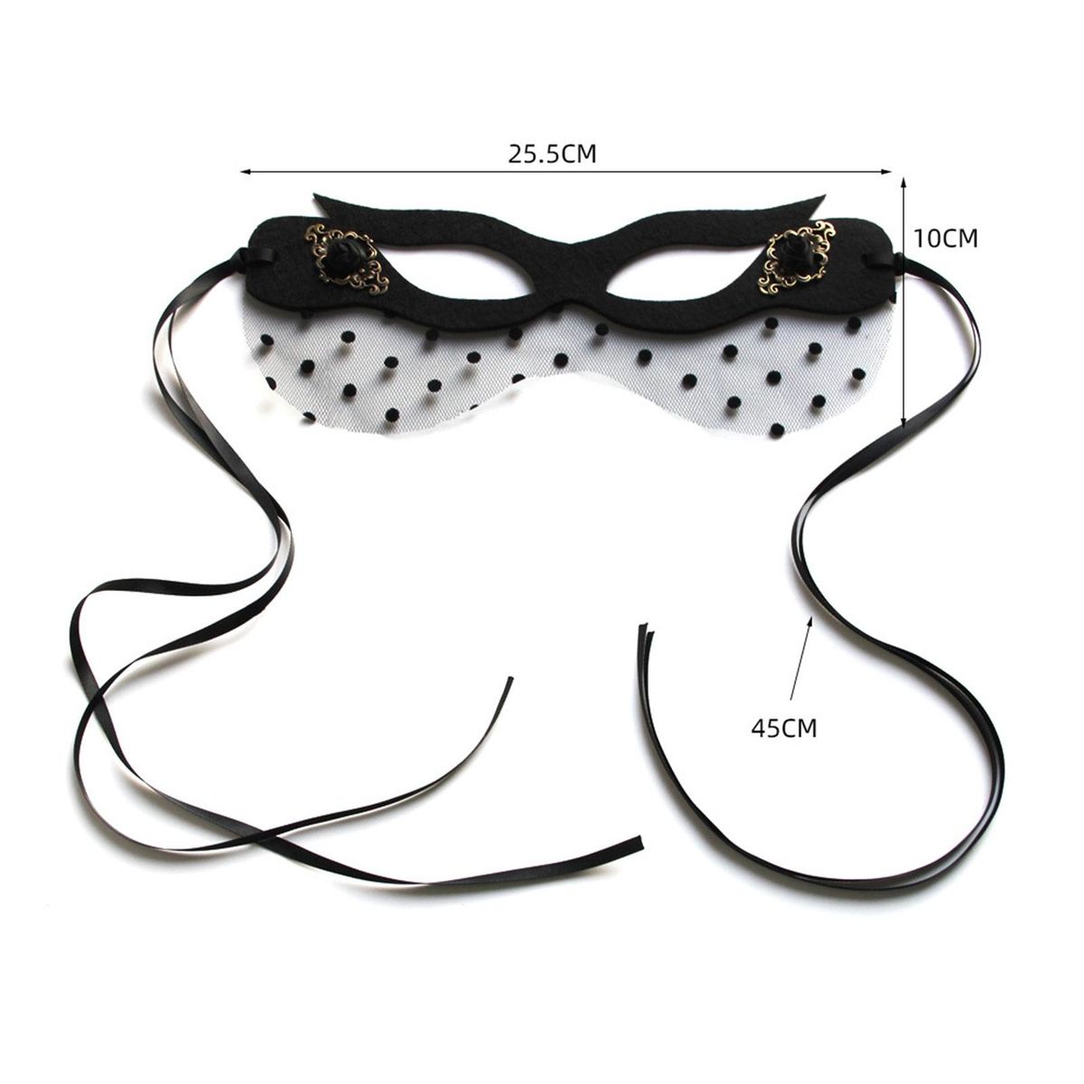 Halloween Party Face Hood Half Face-covered-Black