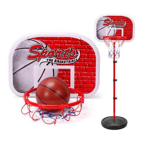 Portable Adjustable Basket Set With Free Basketball