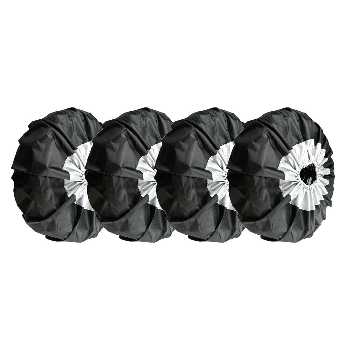 4 PCS Tire Covers Spare Tire Cover Set Waterproof Oxford Tire UV Sun Protectors Car Wheel Accessories Universal for RV, Camper, Trailer, Truck 80 cm * 47 cm