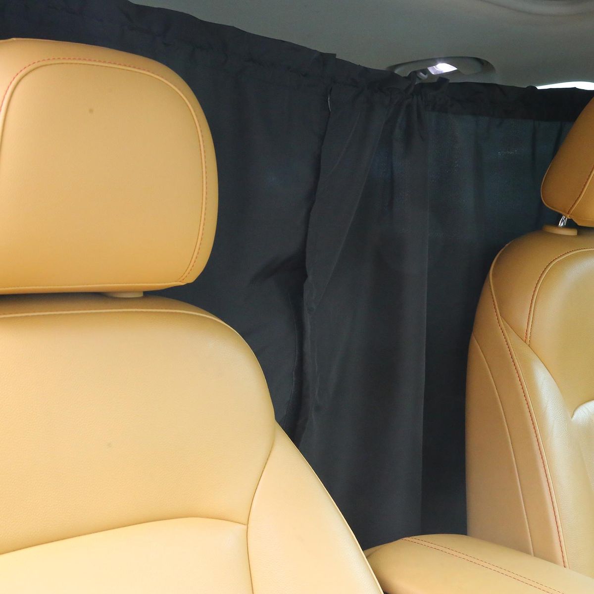 Car Privacy Curtain, Front & Rear Seat Partition Space Divider Auto Van Truck Interior Accessories for Family Travel Camping Baby Sleeping