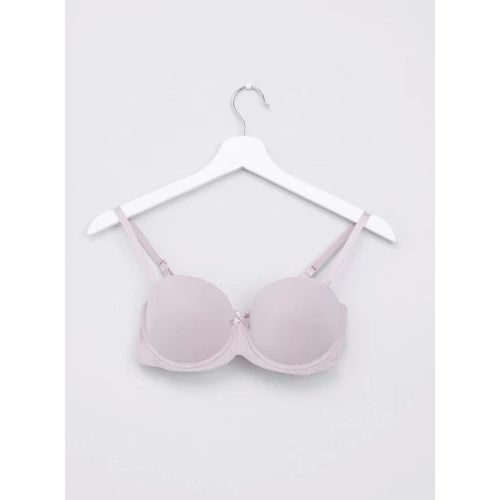Bow Detail Balconette Bra- Latte
