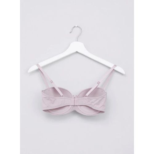 Bow Detail Balconette Bra- Latte