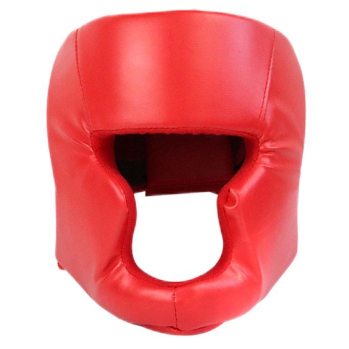 Head Guard Boxing Sparring Headgear Head Protection 50 To 58CM Red