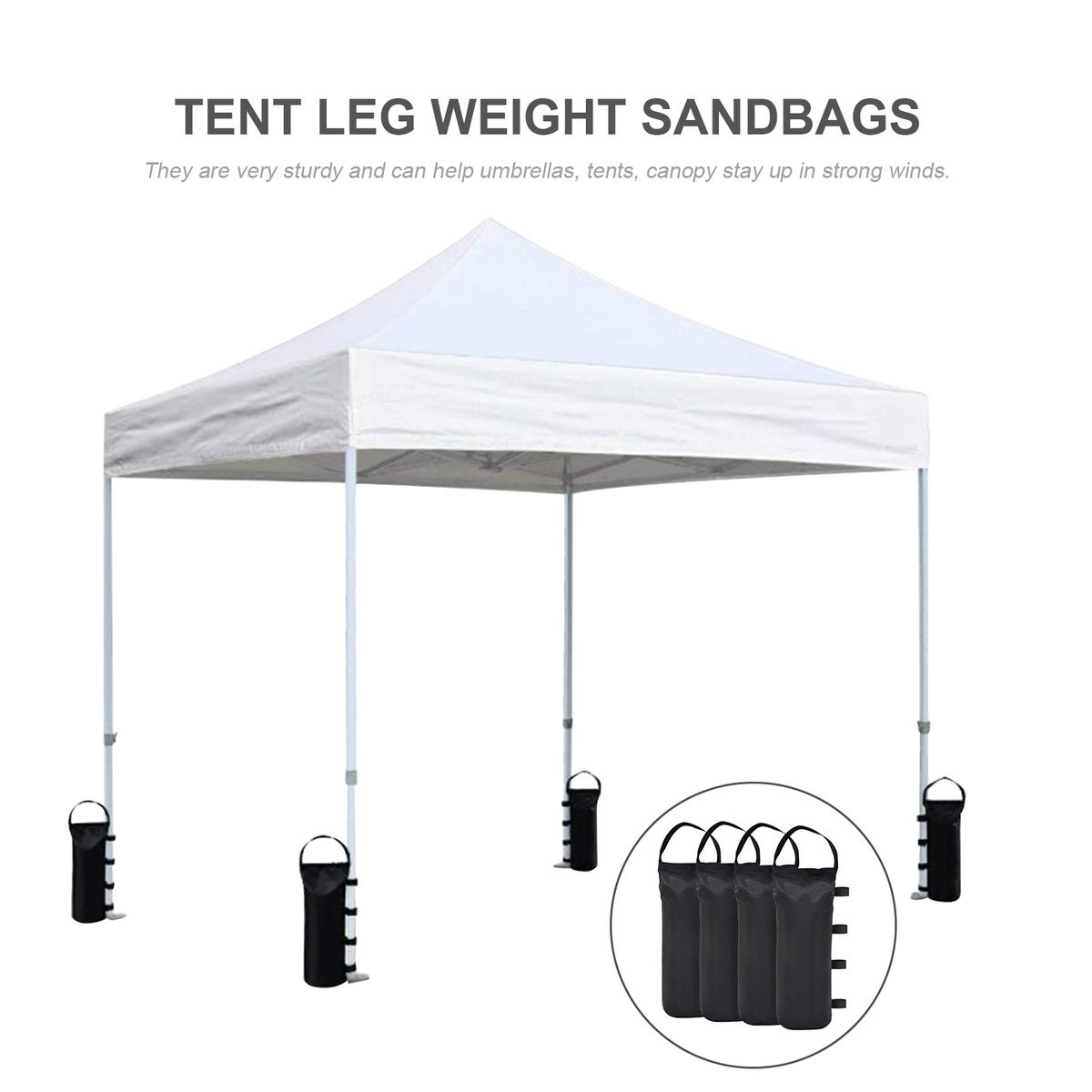 Weight Bags Gazebo Tent Leg Sandbags Weighted Base Outdoor