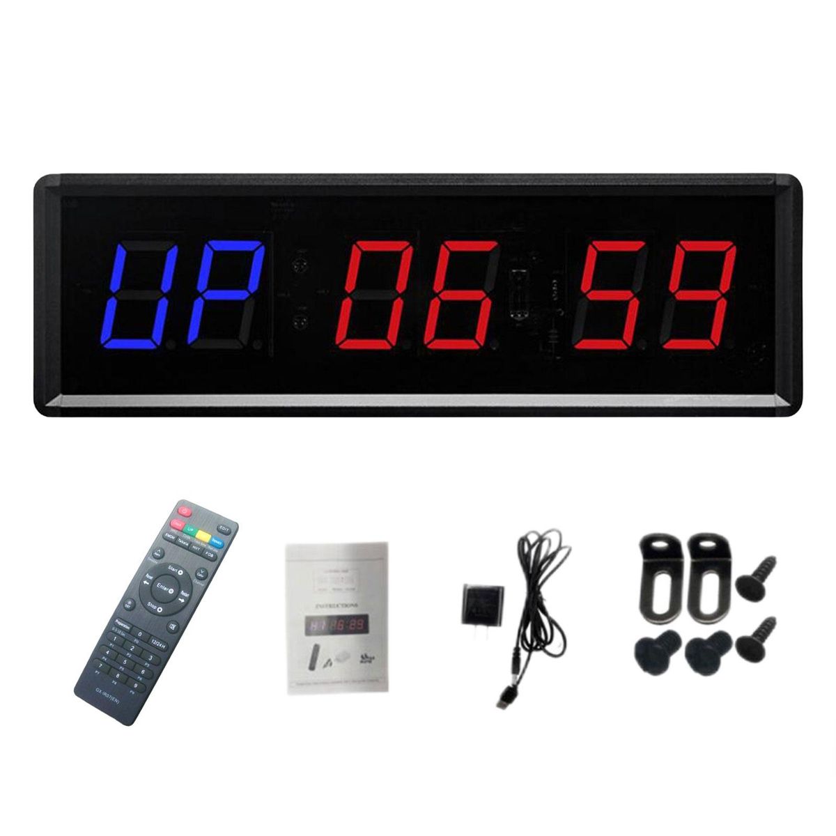 Protable Interval Timer Clock Training W/ Remote Workout