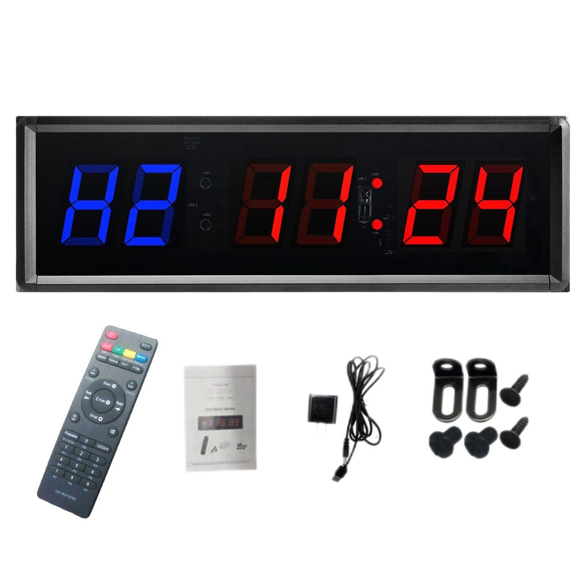 Protable Interval Timer Clock Training W/ Remote Workout