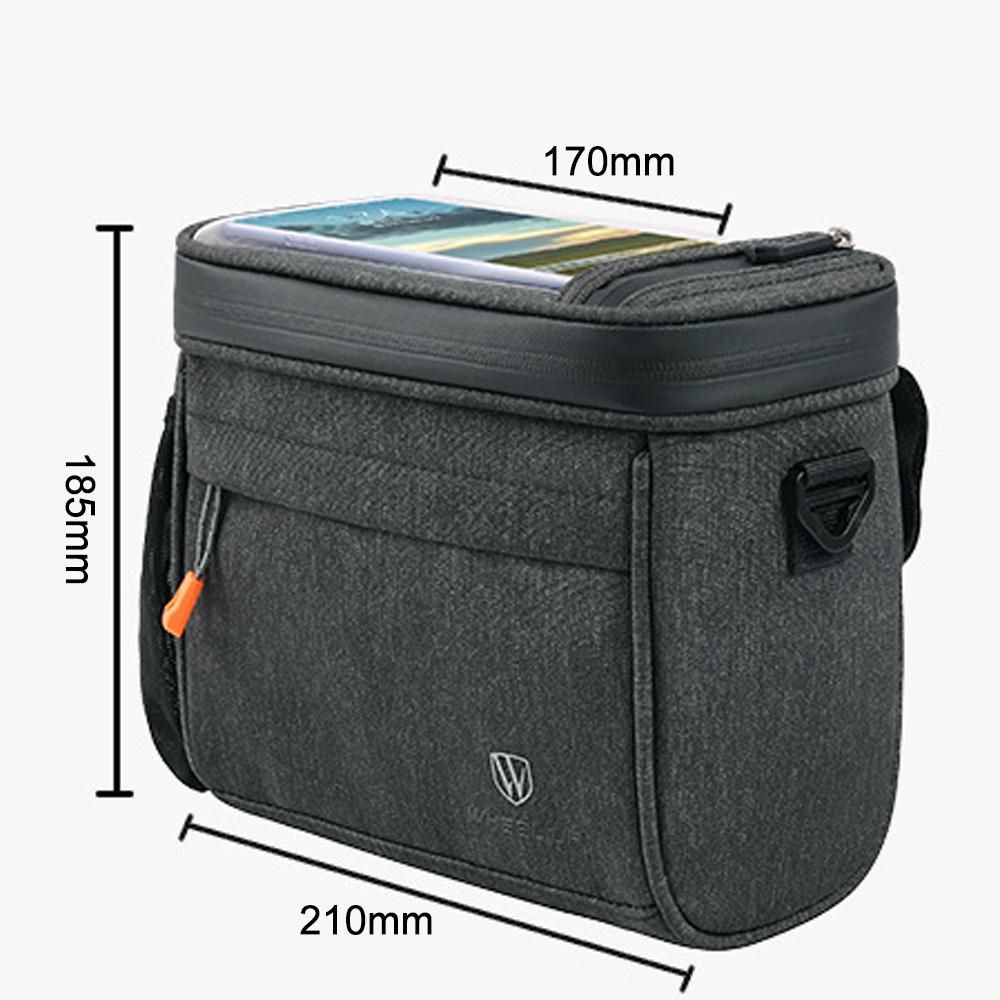 Bicycle Headpack Oblique Crosses Package Touched Screen MobilePhone Bag Multi-functional Support Front Handlebar Bag