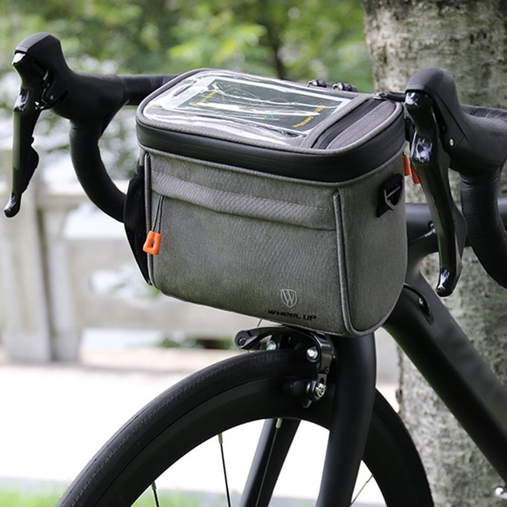 Bicycle Headpack Oblique Crosses Package Touched Screen MobilePhone Bag Multi-functional Support Front Handlebar Bag