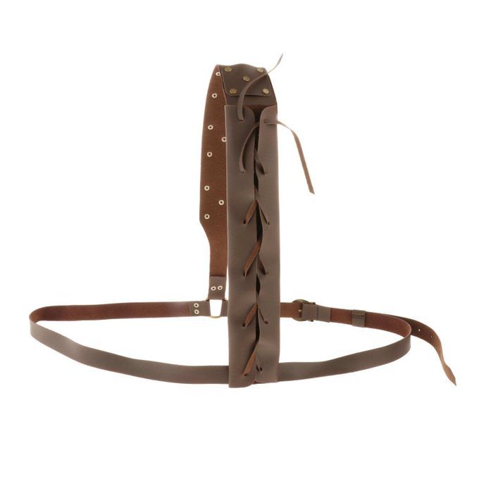 Medieval  Belt Back Sheath Scabbard Frog Holder Adjustable Coffee