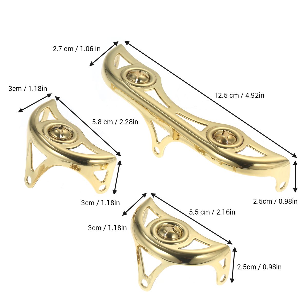 3Pcs/Set Brass Key Guard For Alto Sax Saxophone Repairing