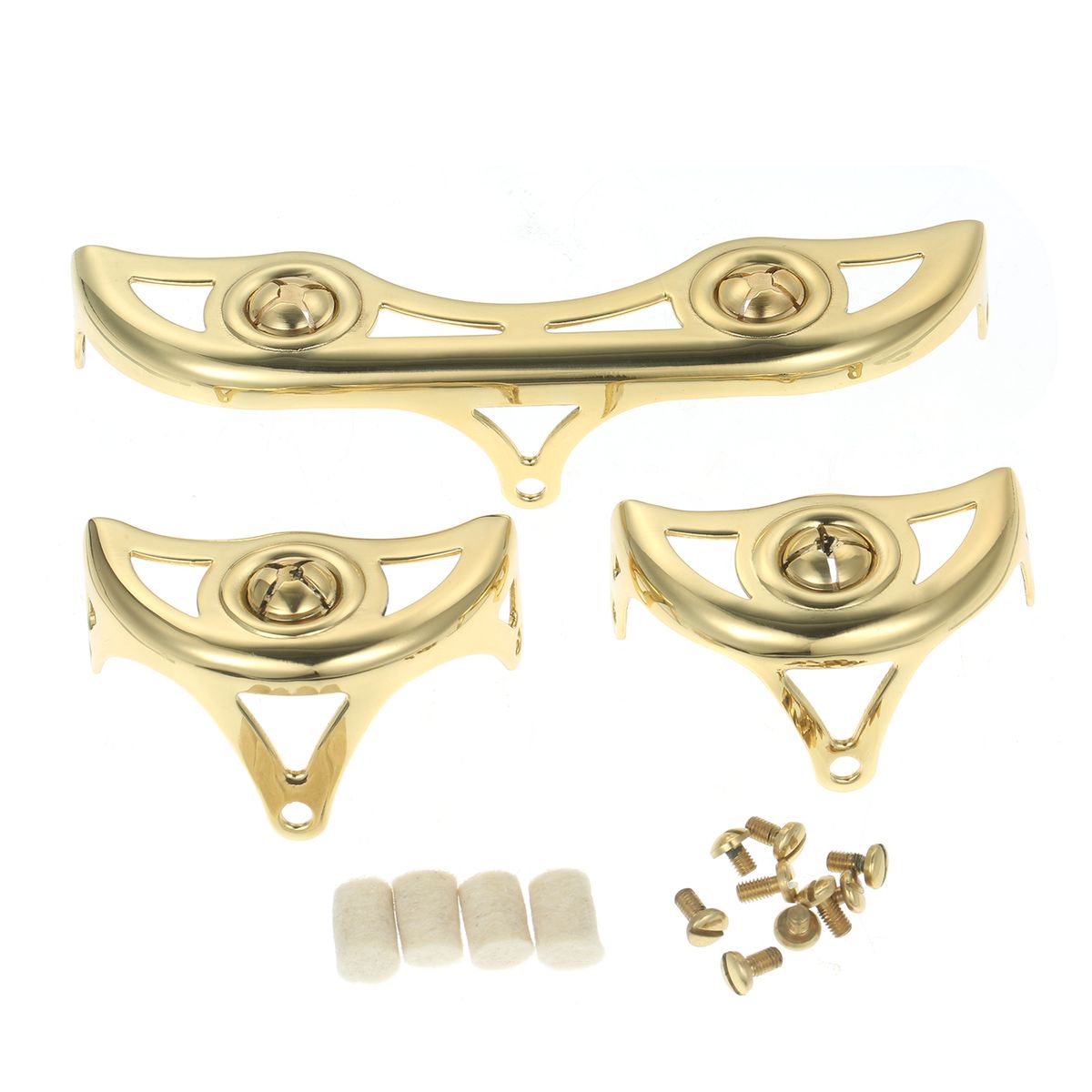 3Pcs/Set Brass Key Guard For Alto Sax Saxophone Repairing