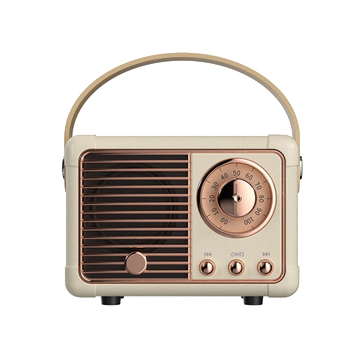 Retro Bluetooth Speaker HM11 Classical Retro Music Player Sound Stereo Portable Mini Travel Music Player Beige