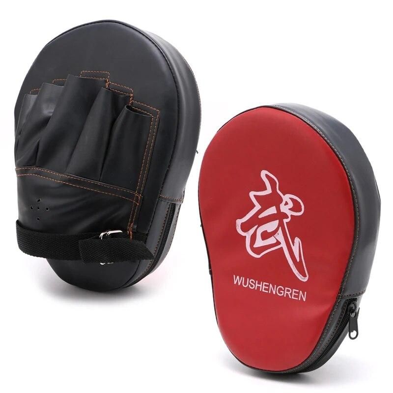 Boxing Mitt Training Focus Punches Pad Glove MMA Karate Combat Thai Kick