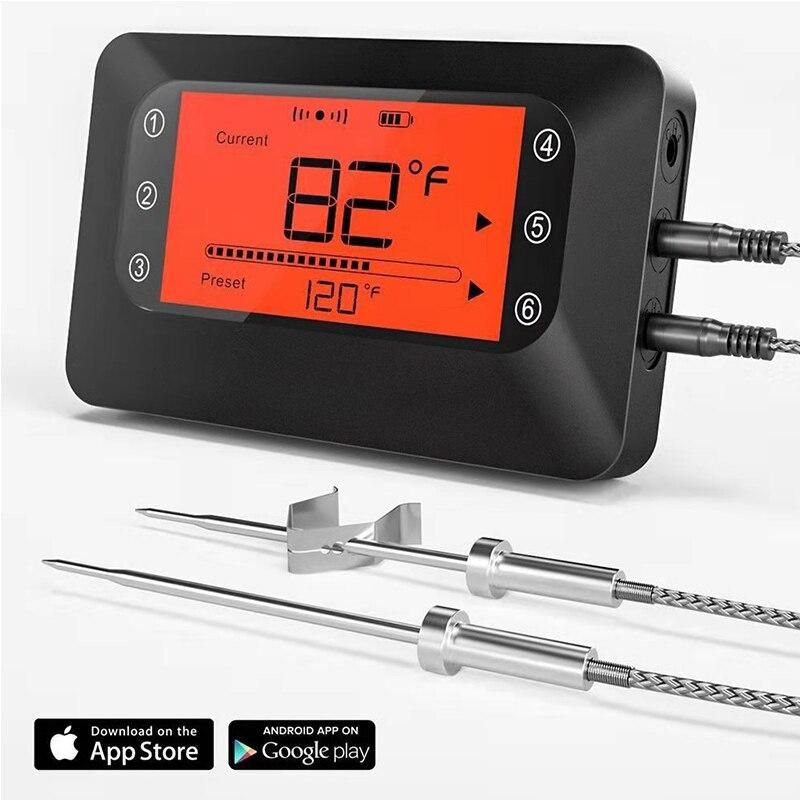 Bbq Thermometer BF-6 Bluetooth Wireless APP Remote Control Household Digital Thermometer Meat For Smoker Grill Oven