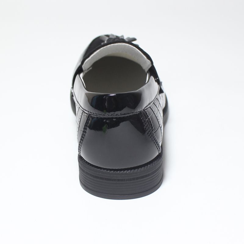 Boys Oxford PU Leather Tassel Brogue Black