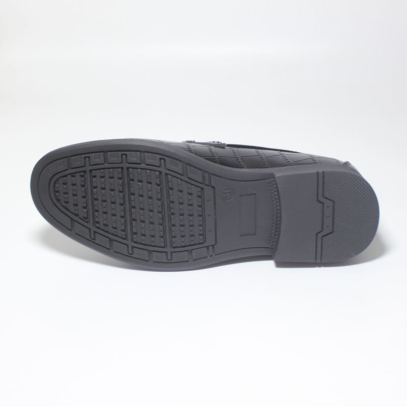 Boys Oxford PU Leather Tassel Brogue Black