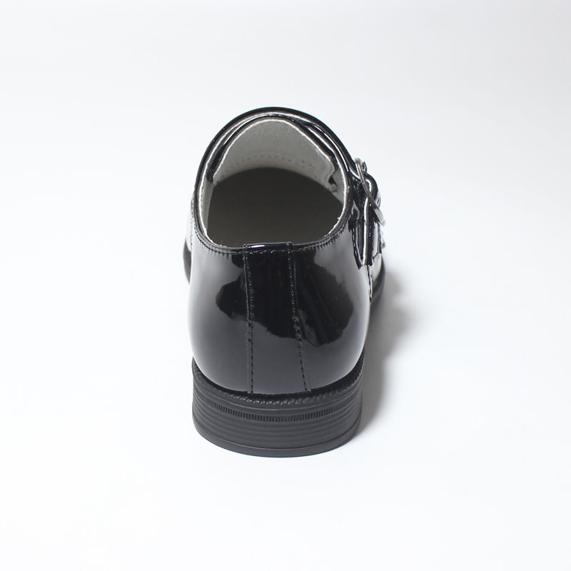 New Kids Boys Leather Shoes-Black
