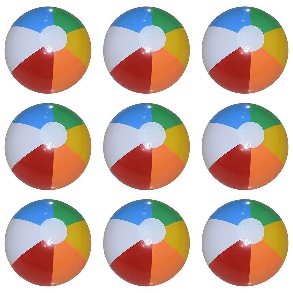 12 PCS Kids Beach Ball Advertising PVC Inflatable Swimming Toy Child Mini Balls