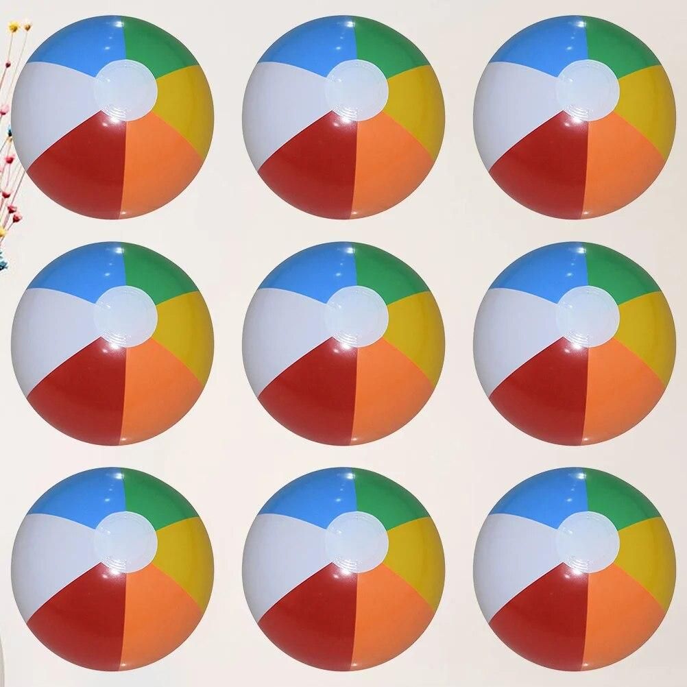 12 PCS Kids Beach Ball Advertising PVC Inflatable Swimming Toy Child Mini Balls