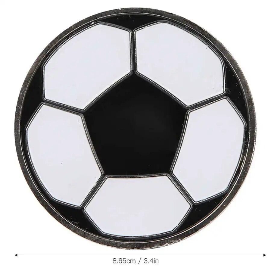 3Pcs Portable Football Toss Coin Alloy Soccer Referee Flip Coin Judge Toss Coins Pick Side Football Tranning Match Equipment