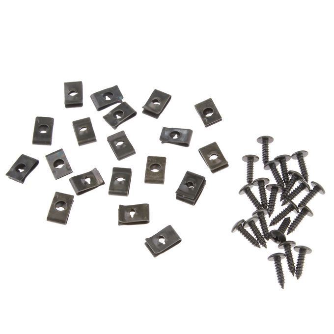 Motorcycle Scooter ATV Metal Fastener Rivet Retainers Screws And Clips