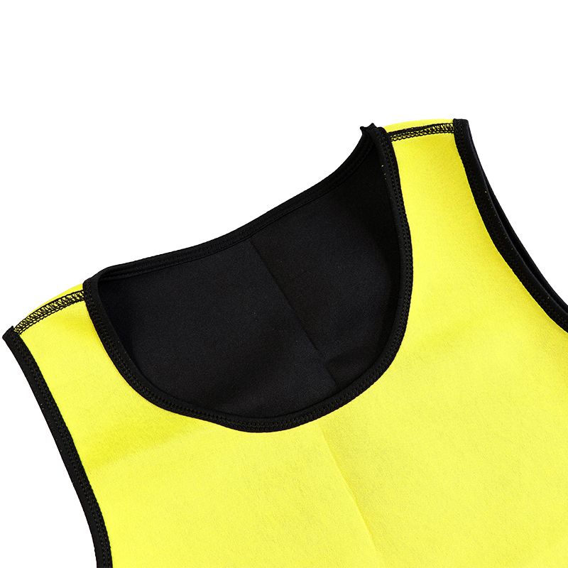 Slimming Belt Belly Men Slimming Vest Body Shaper Neoprene Fat Burning - Black