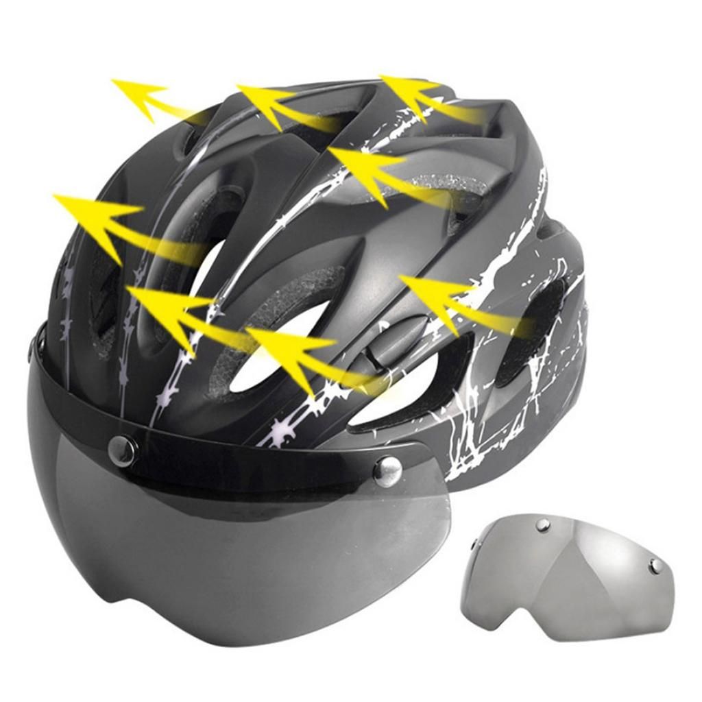 Adult With  Goggles Adjustable Crash Hat For Black