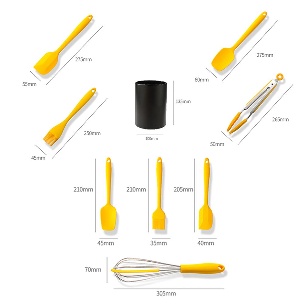 Silicone Spatula Sets Heat-Resistant Non-Stick Spatula 8pcs