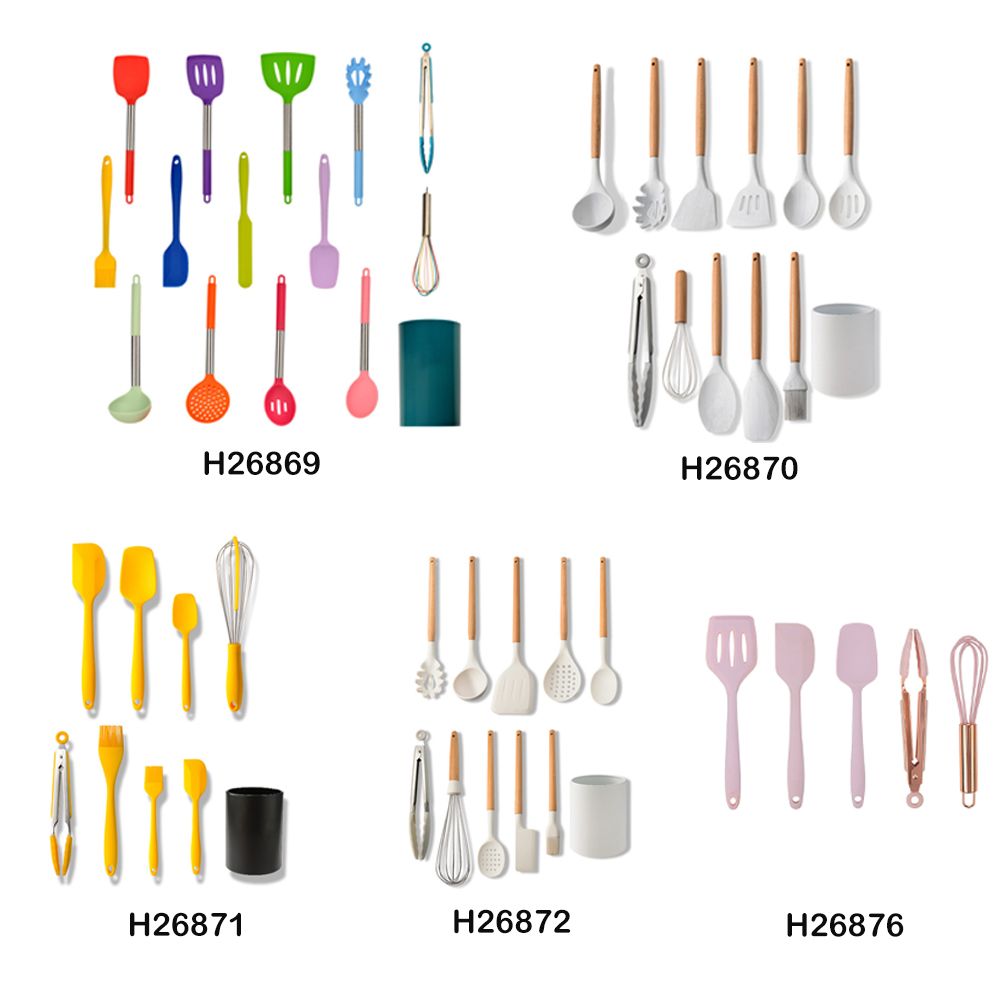 Silicone Spatula Sets Heat-Resistant Non-Stick Spatula 8pcs
