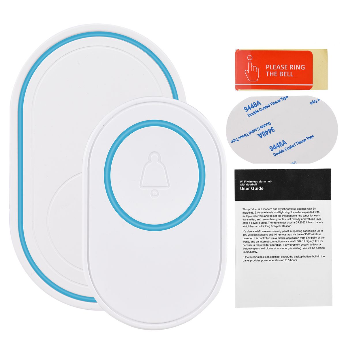 Wireless Doorbell Plug-in Chime Receiver With 58 Melodies 5