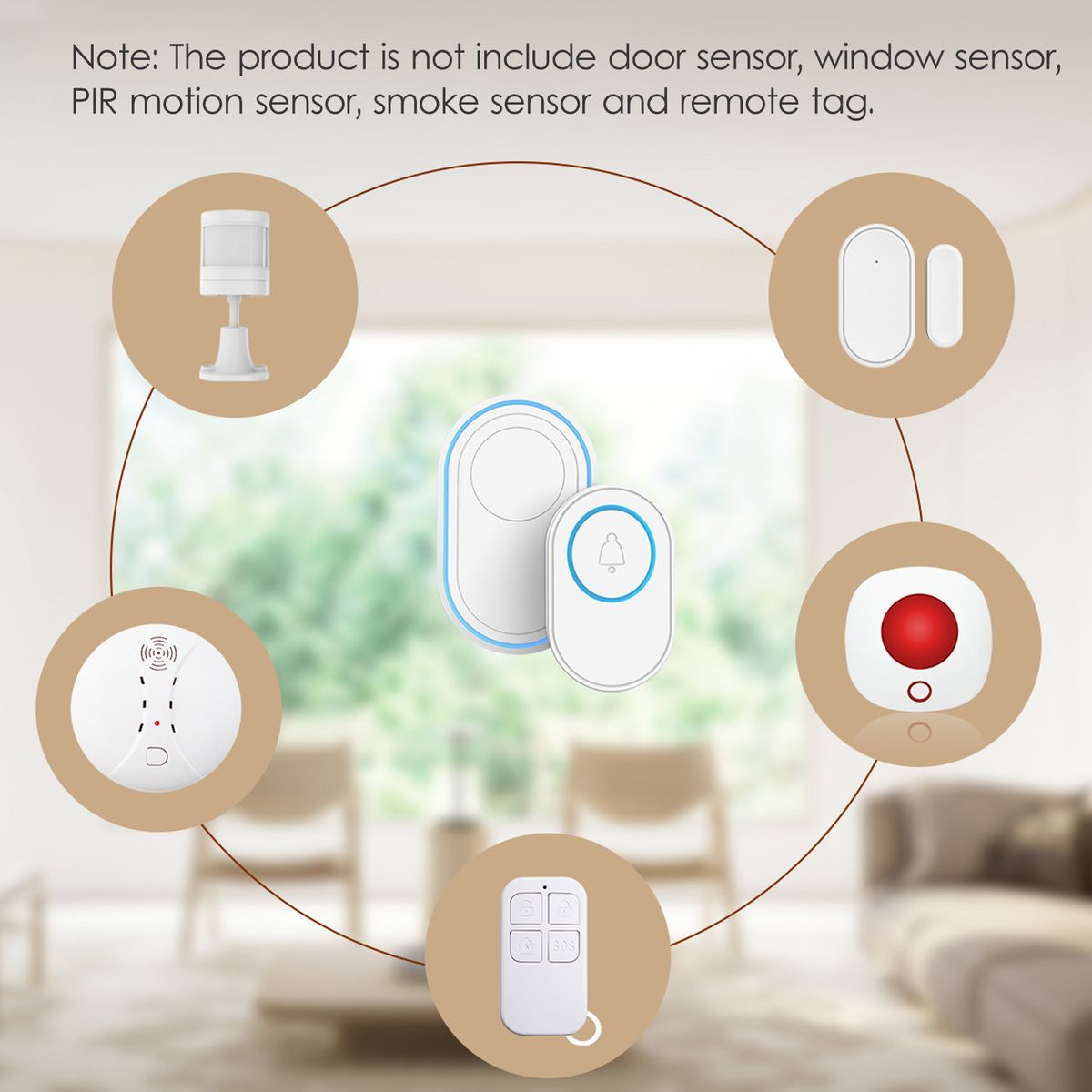 Wireless Doorbell Plug-in Chime Receiver With 58 Melodies 5