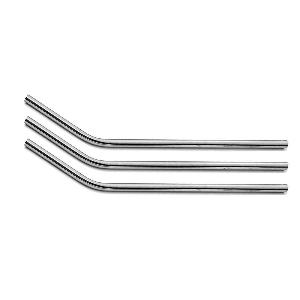 3 Pcs reusable Stainless Steel Metal Drinking Straw
