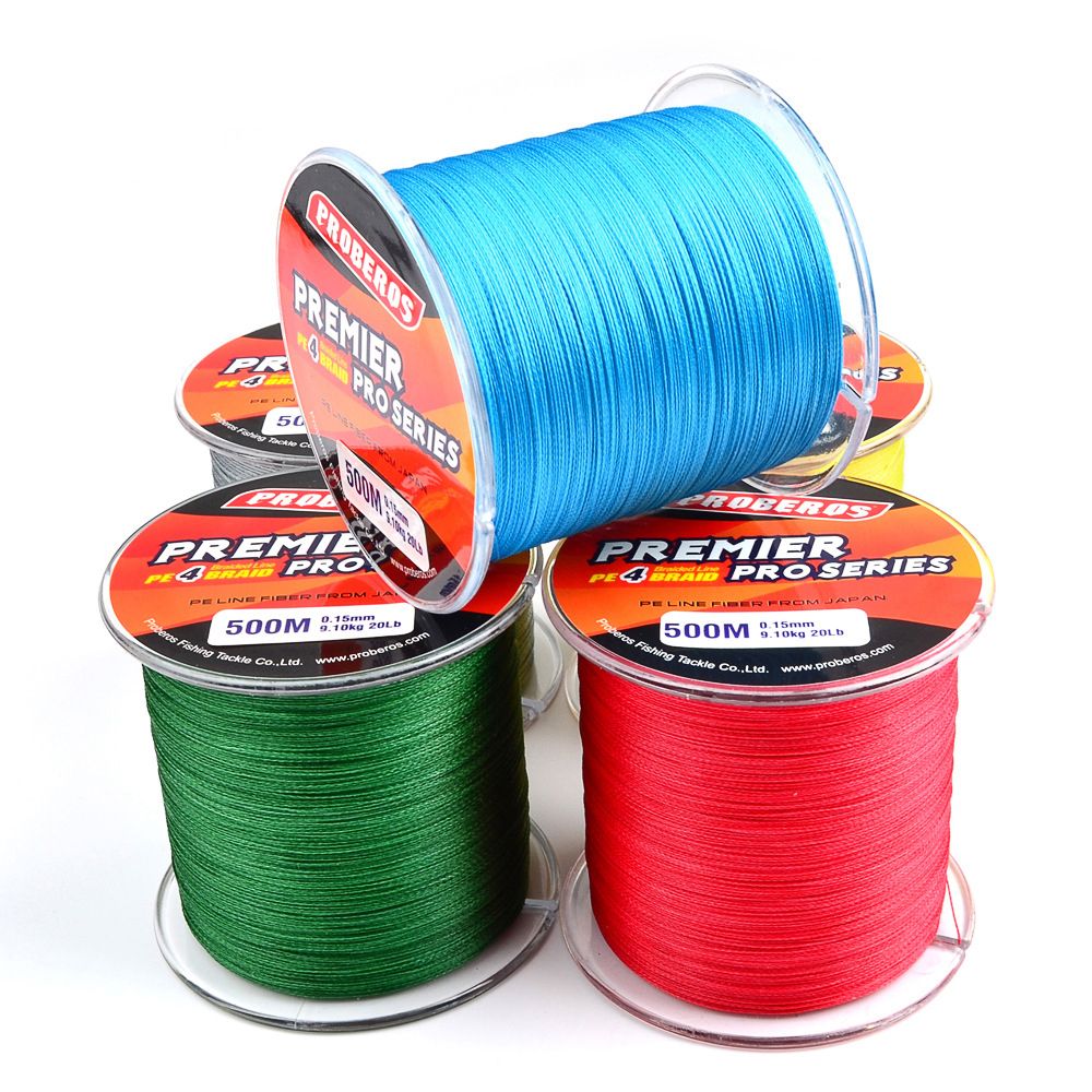 Line Fishing Strong Wire 4 Multifilament Super Multicolor PE 500M Fishing Saltwater Braided Strands PE For Line