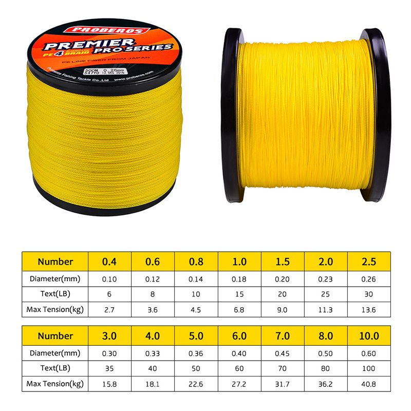 Line Fishing Strong Wire 4 Multifilament Super Multicolor PE 500M Fishing Saltwater Braided Strands PE For Line
