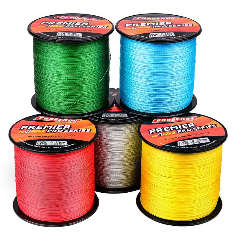 Line Fishing Strong Wire 4 Multifilament Super Multicolor PE 500M Fishing Saltwater Braided Strands PE For Line