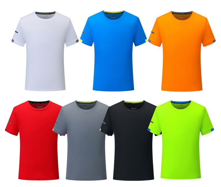 Breathable Stretchy Men O-neck Short Sleeve Man T Shirt