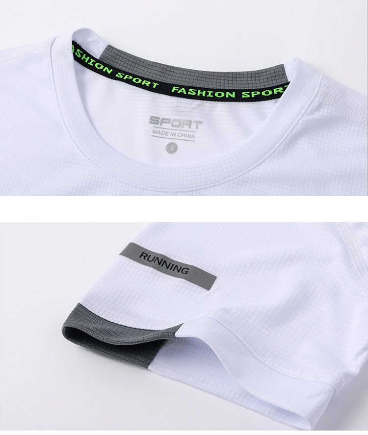 Breathable Stretchy Men O-neck Short Sleeve Man T Shirt