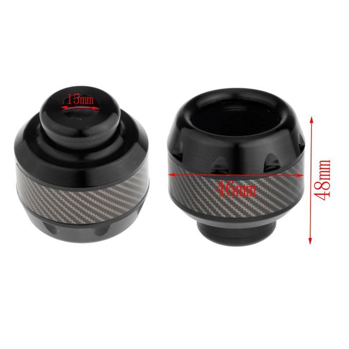 2x2 Pieces Motorcycle Fall Protection Caps For Fork Frame Sliders