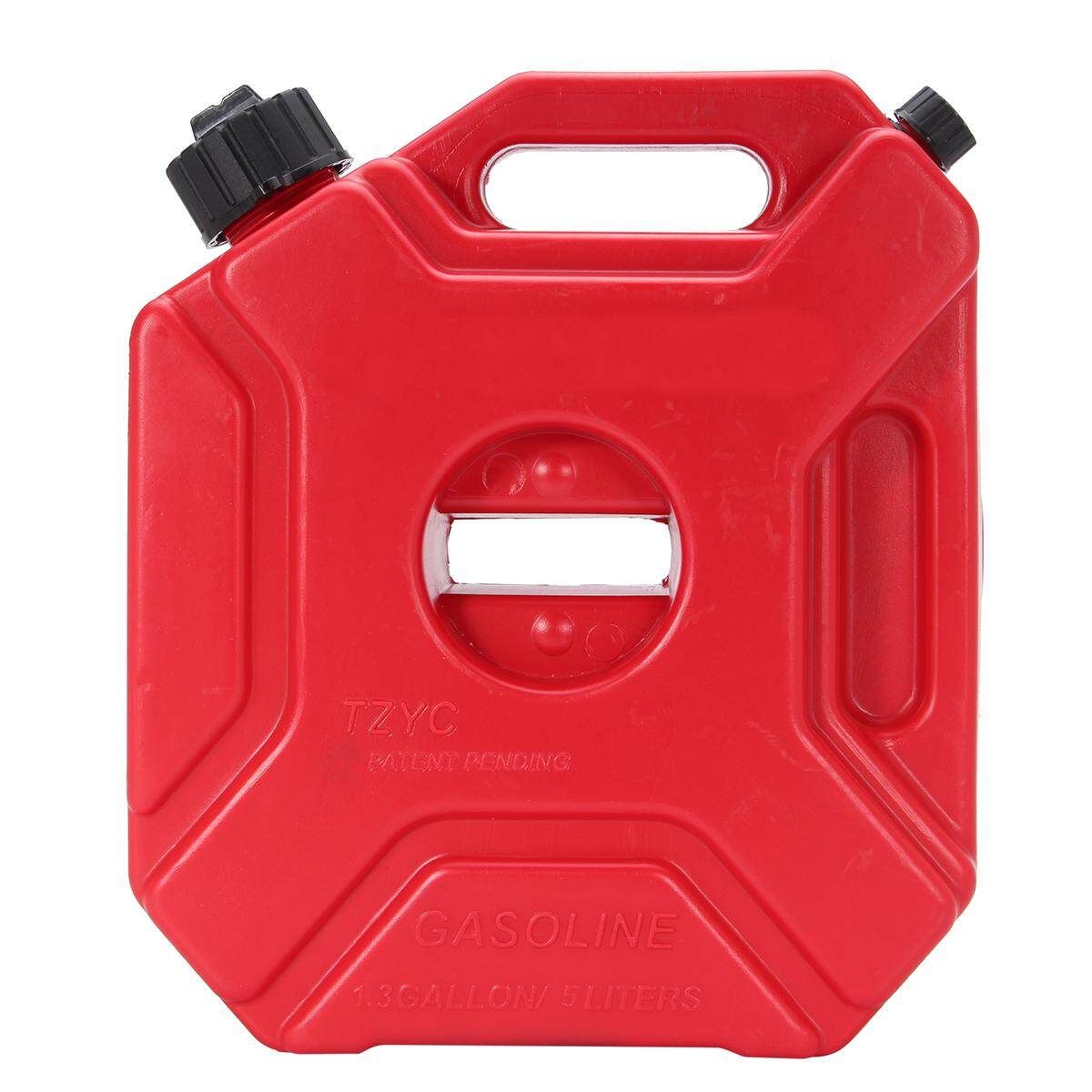 5L Portable Tank Plastic Jerry Can Gas Lock ATV SUV Motorcycle