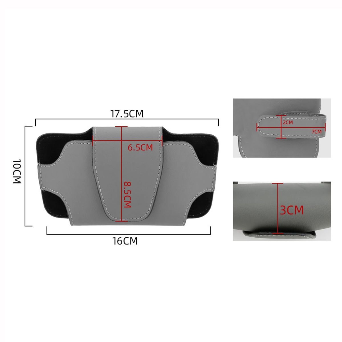 2 PCS Car Gles Storage Bag