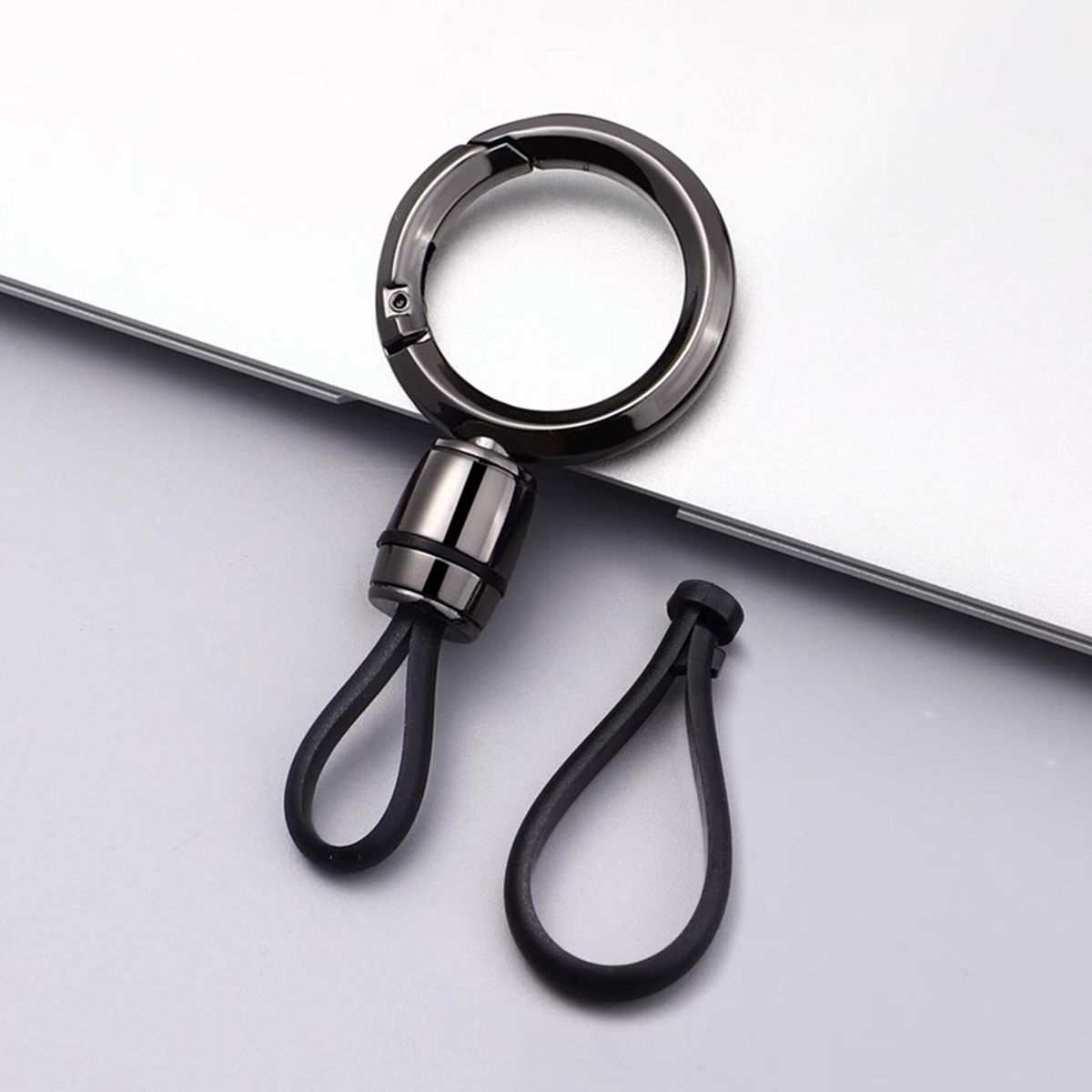 Birthday Gift Keychain Premium Zinc Alloy Car Keychain for Drivers Black