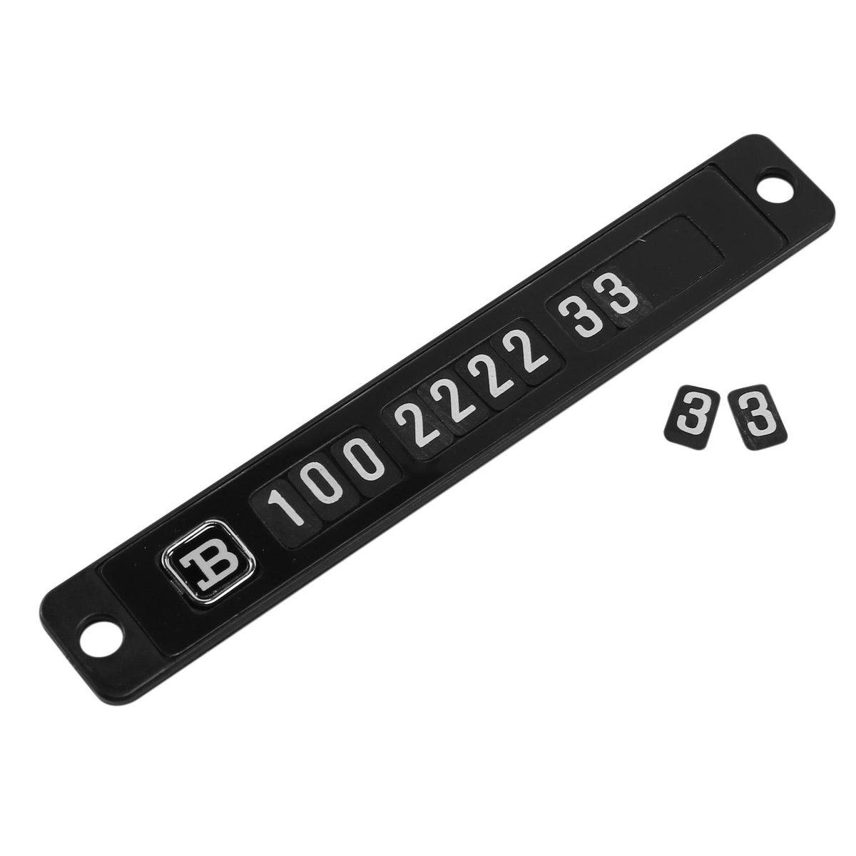 Luminous Magnetic Temporary Parking Phone Number Card Plate